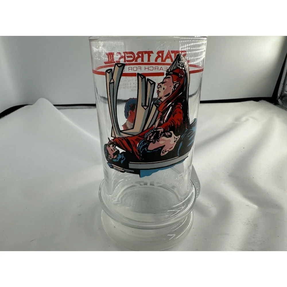 Vintage 1984 Taco Bell Star Trek 3 Movie Lord Kruge & Fal-Tor-Pan Glasses